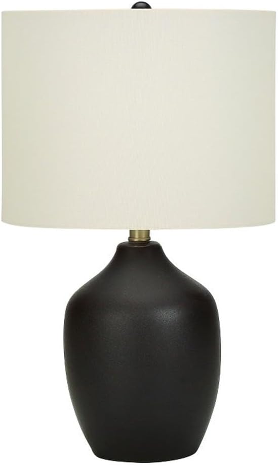 Black Ceramic 3-Way Table Lamp