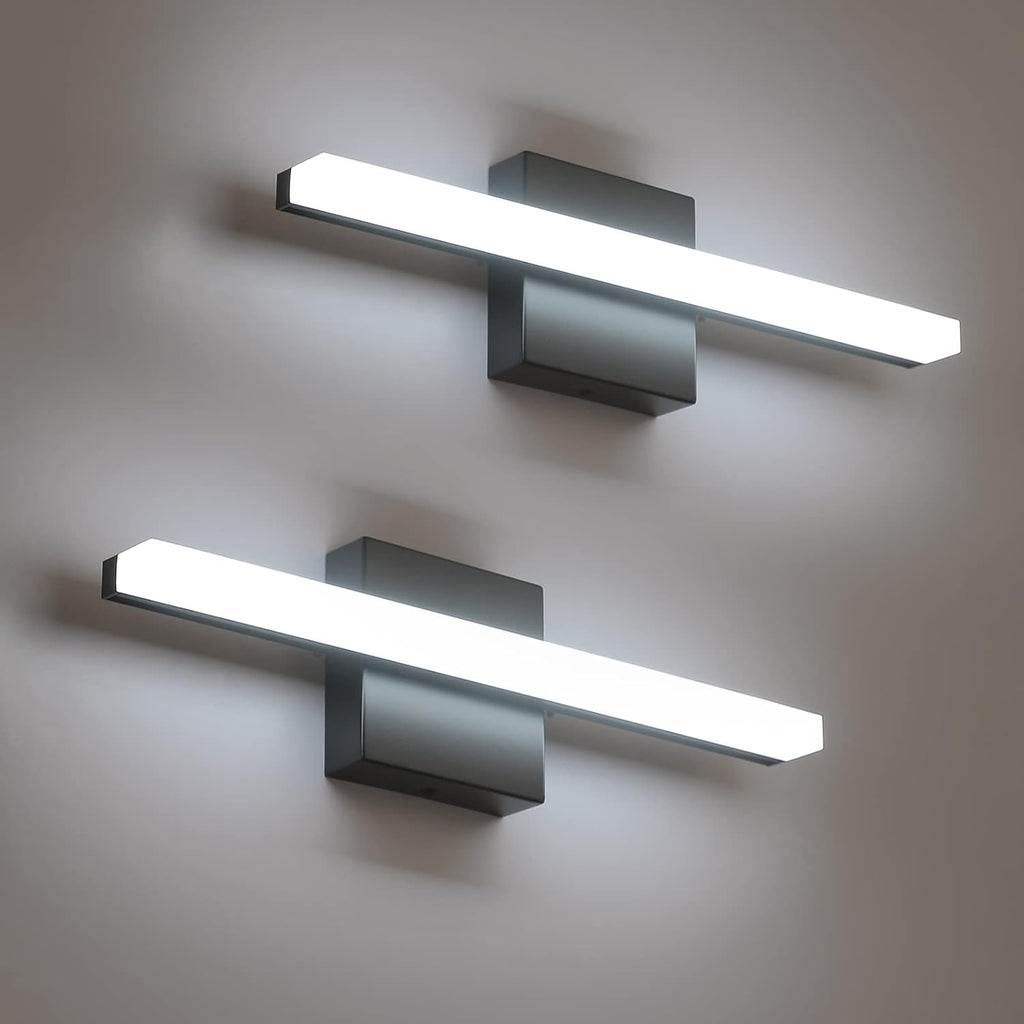 16" Black Shadow-Free LED Vanity Light 2 Pack