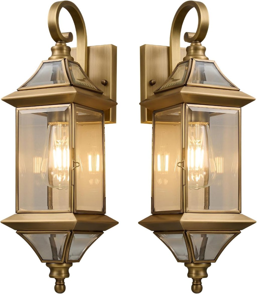 2 Pack Bronze Outdoor Wall Sconces