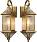 2 Pack Bronze Outdoor Wall Sconces