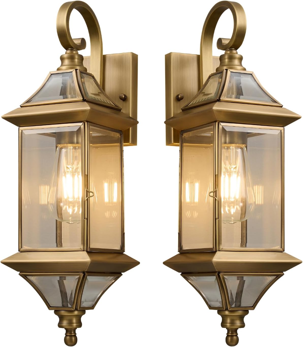 2 Pack Bronze Outdoor Wall Sconces
