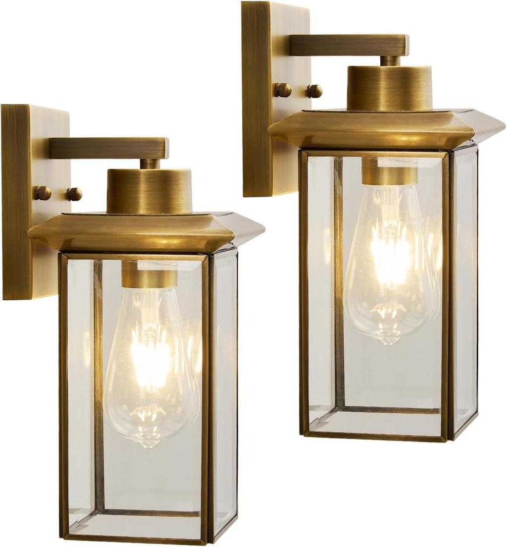 2 Pack Bronze Outdoor Wall Sconces