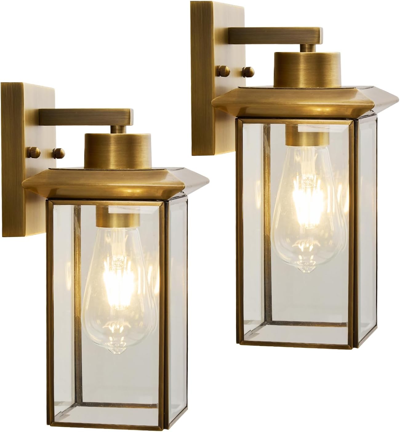2 Pack Bronze Outdoor Wall Sconces