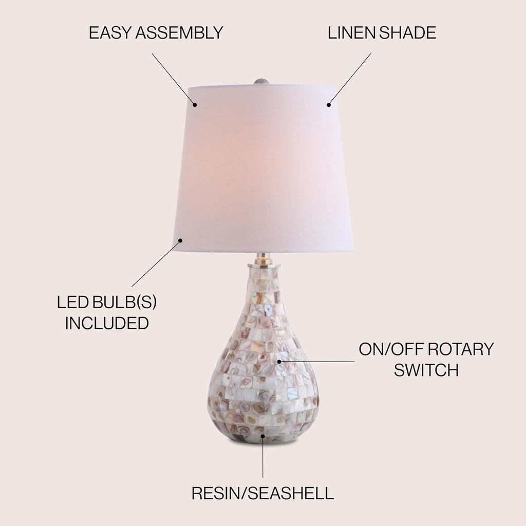 Coastal Seashell Table Lamp
