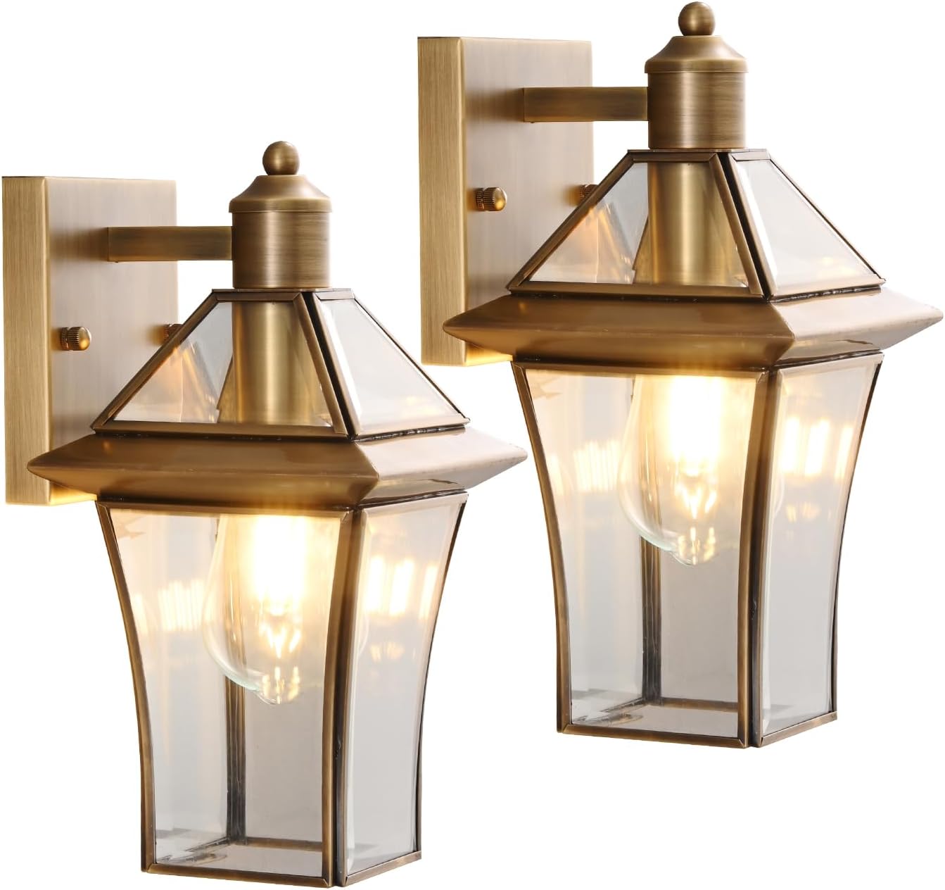 2 Pack Waterproof Outdoor Wall Sconces