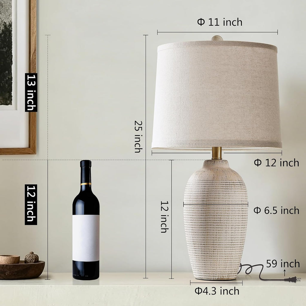 Farmhouse Ceramic Table Lamp
