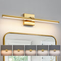 24" Brushed Gold 5CCT Dimmable LED Vanity Light