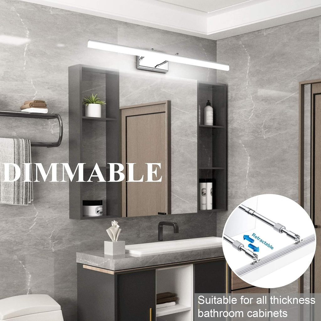31.5" Chrome Dimmable LED Bathroom Vanity Light