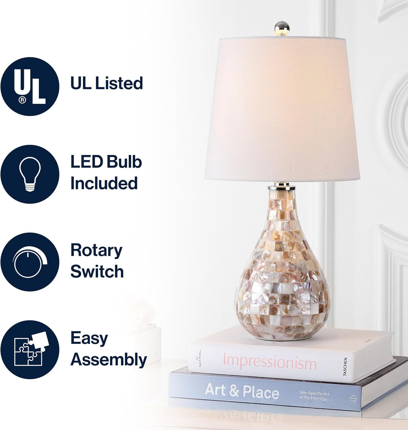 Coastal Seashell Table Lamp