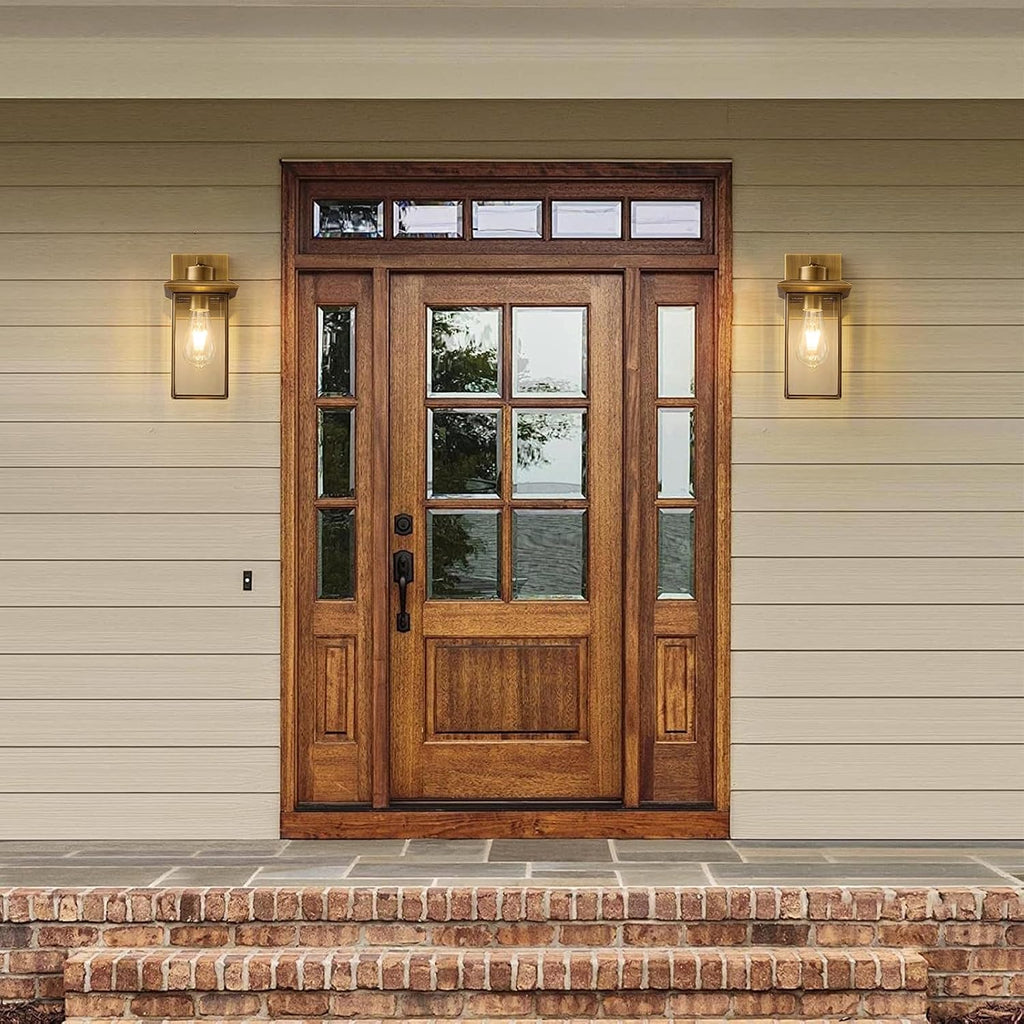 2 Pack Bronze Outdoor Wall Sconces