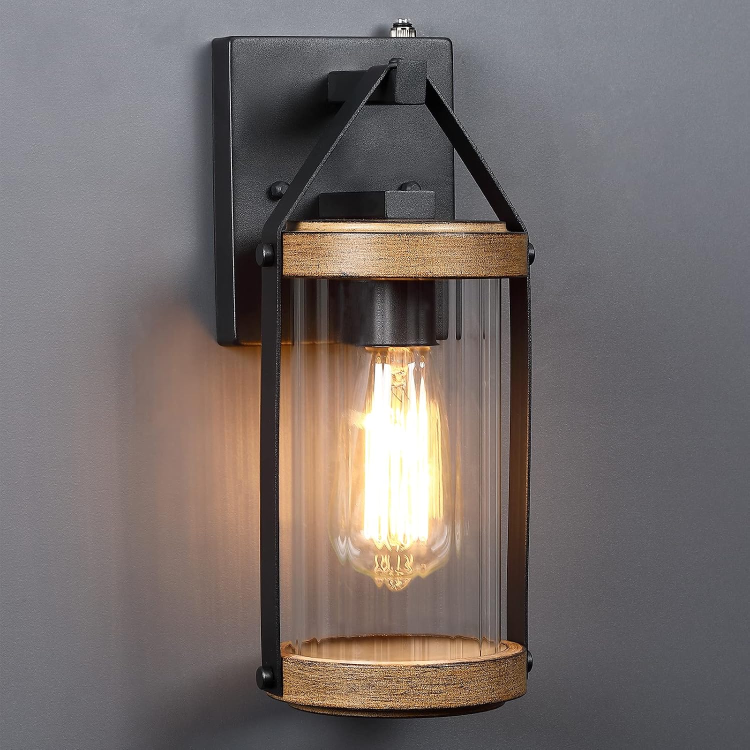 2 Pack Dusk to Dawn Outdoor Wall Lanterns